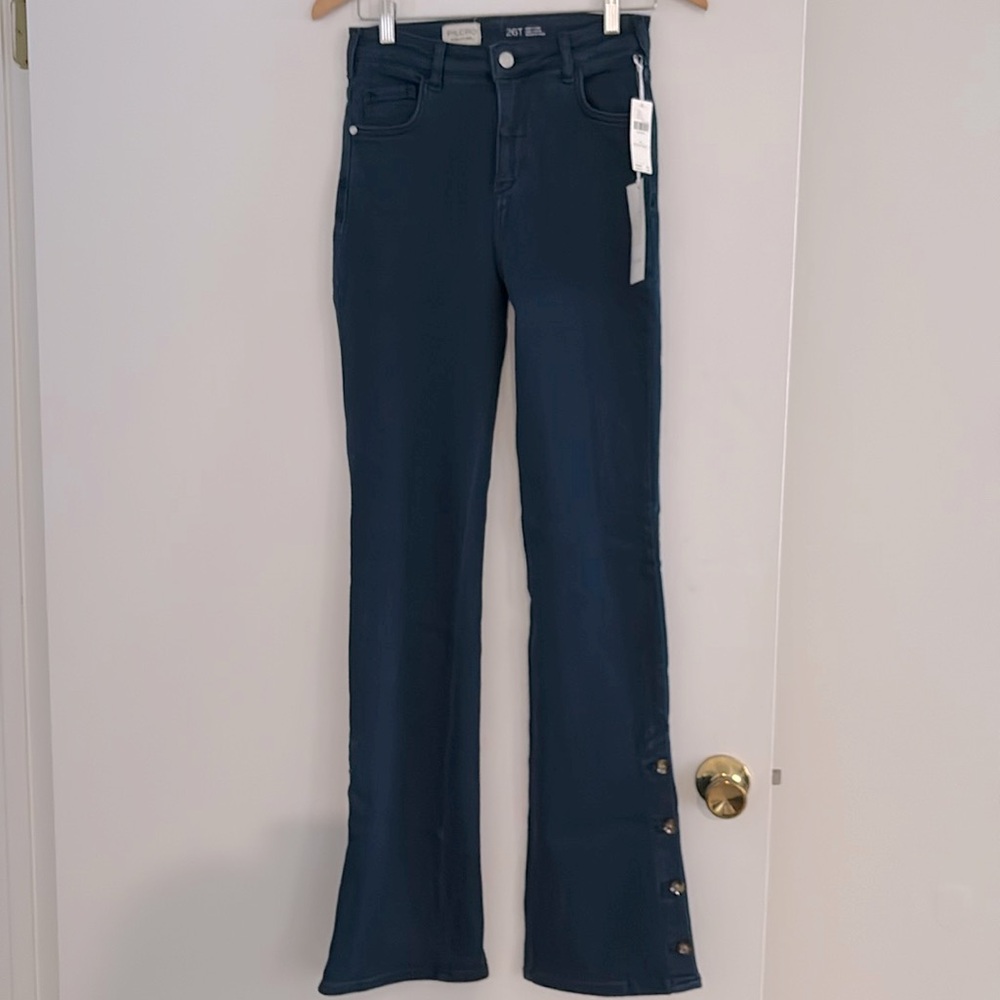 Pilcro split-button high rise boot cut Jean from Anthropologie